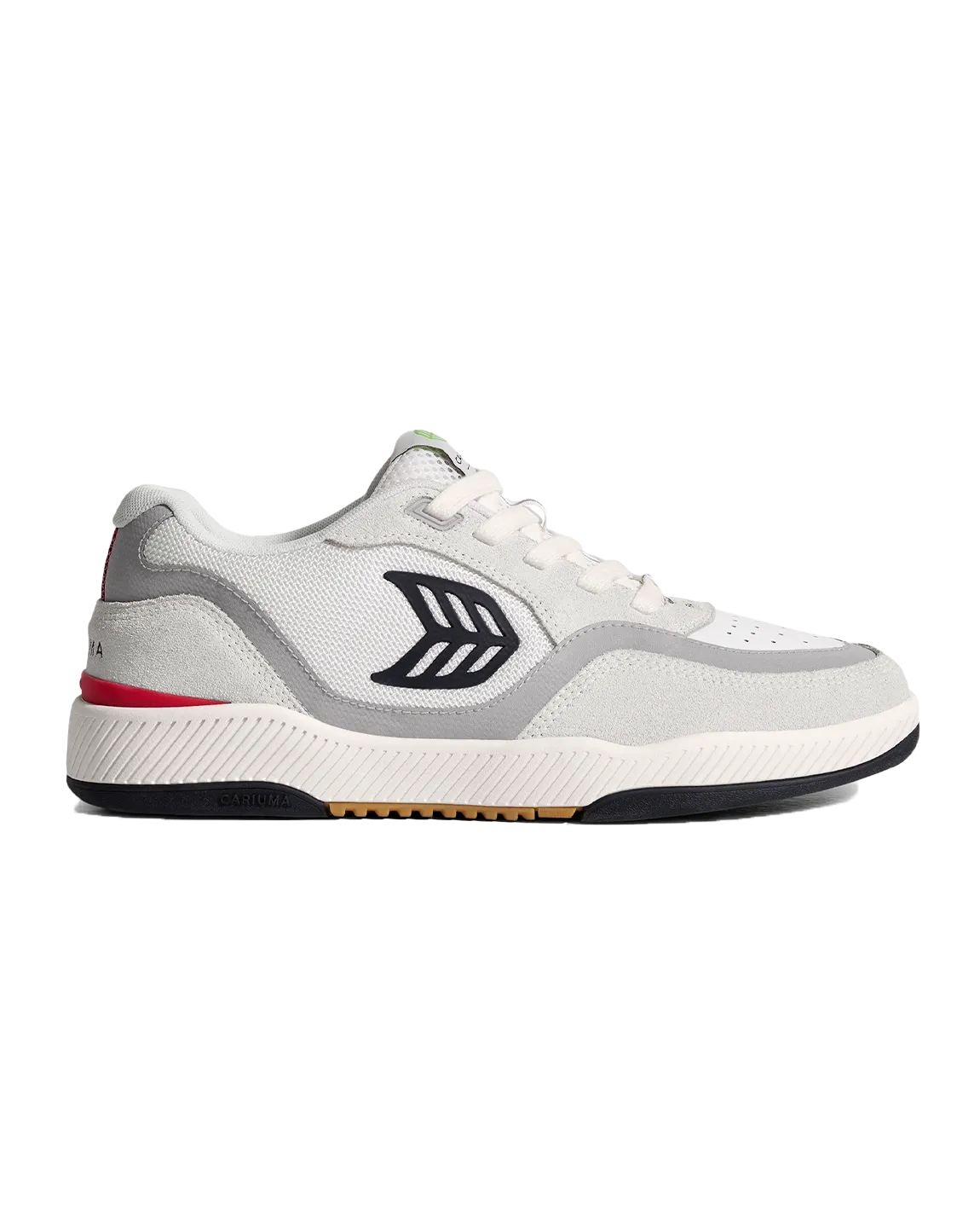 Uba Pro Shoes in Smoke White, Red & Black